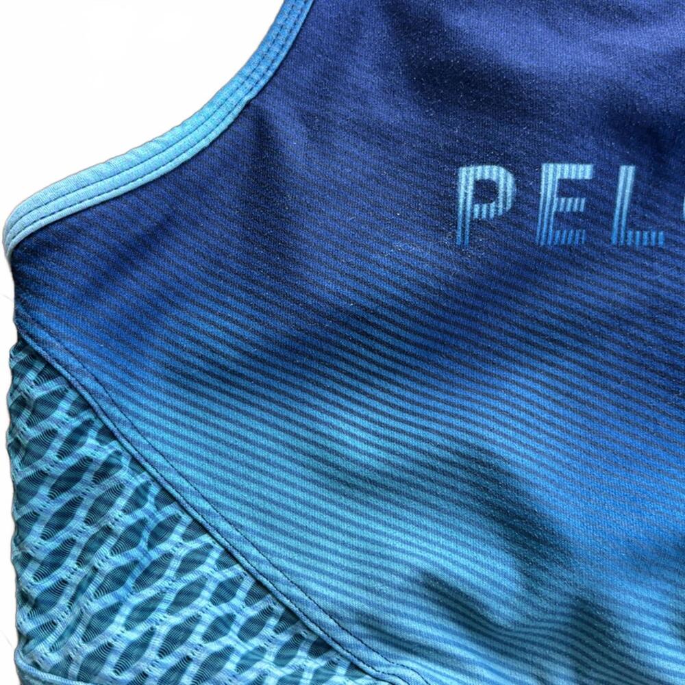 Peloton x WITH Gradient Mesh Racerback Sports Bra – Blue Ombre – Medium - Picture 3 of 4